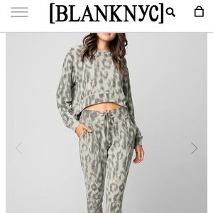 Blank NYC leopard print lounge set
